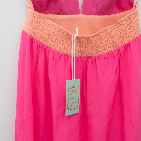 NWT Sail to Sable Hot Pink Maxi Dress - Picture 5 of 7